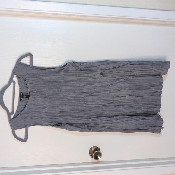 Eileen Fisher Crushed Silk Long Tank XL - Picture 2 of 7